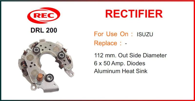 Điốt máy phát điện ISUZU, 6 x 50 Amp